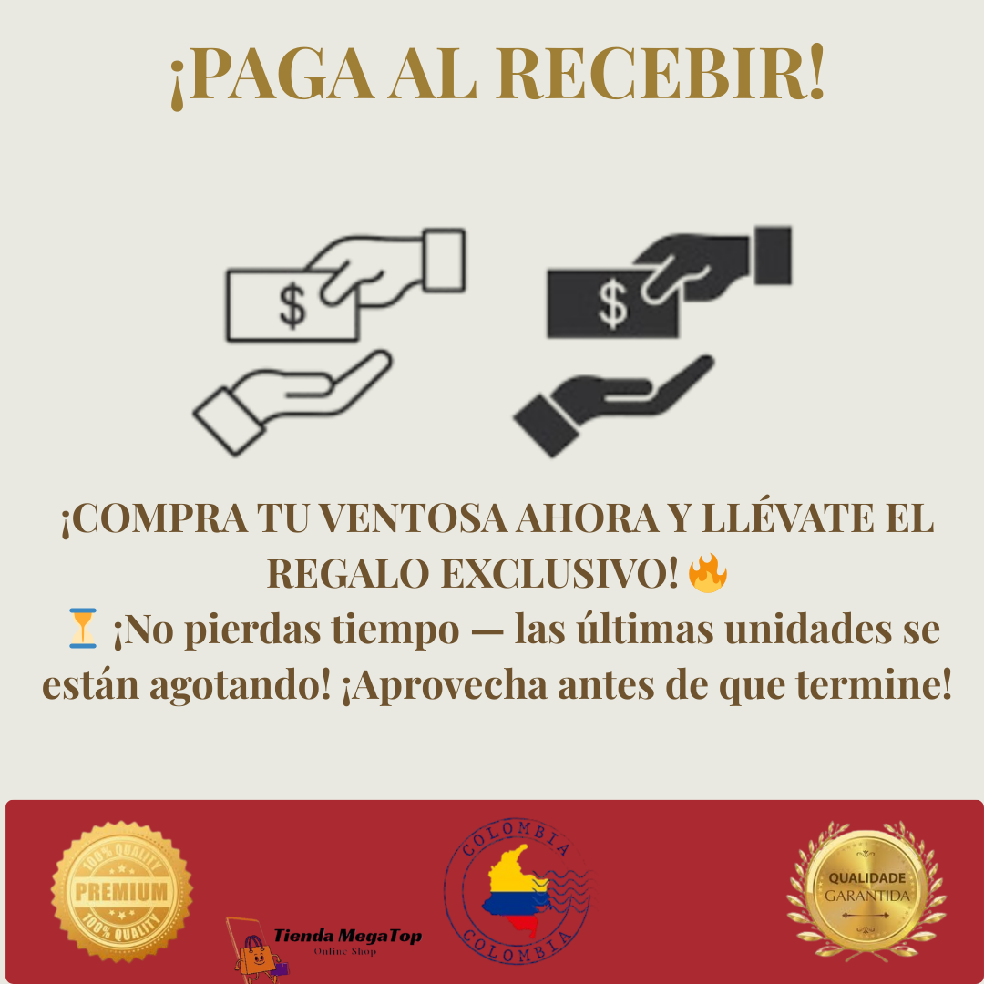 ¿Dolor de espalda? Prueba la Ventosa Eléctrica Inteligente + Aceite Gratis