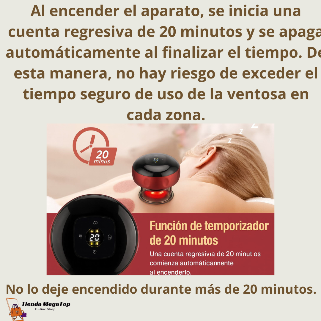 ¿Dolor de espalda? Prueba la Ventosa Eléctrica Inteligente + Aceite Gratis