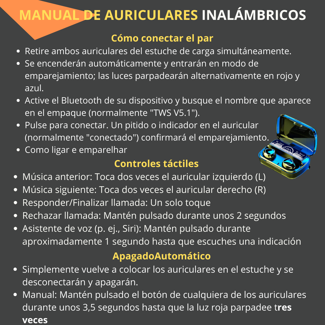 Super Combo  de Seguridad y Estilo: Maletím original Antirrobo  + Audifonos
